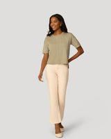 Textured Short Sleeve Sweater