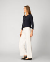 Ruffle Hem Button Cardigan