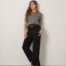 Stripe Ballet Neck Sweater