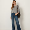 Scalloped Rib Trim Cardigan