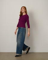 Scalloped Rib Trim Cardigan