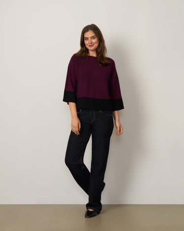 Colorblock Dolman Sweater