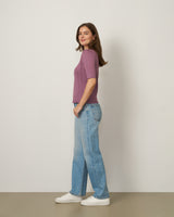 Pointelle Stitch Jewel Neck Sweater