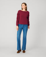 Bow Sleeve Detail Scuba Sweatshirt