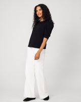 Puff Sleeve Crewneck Top