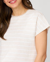 Striped Crewneck Relaxed Tee