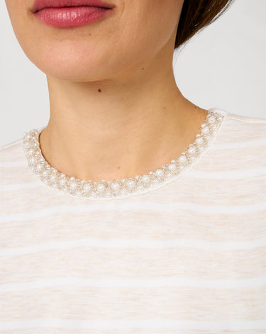 Striped Crewneck Relaxed Tee