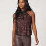 Sequin Halter Neck Top
