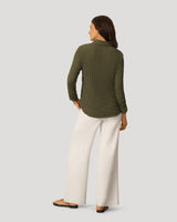 Button Front Textured Top