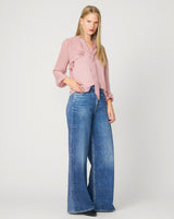 Romantic Bow Tie Neck Top