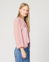 Romantic Bow Tie Neck Top