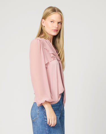 Romantic Bow Tie Neck Top