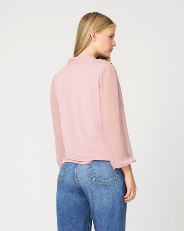 Romantic Bow Tie Neck Top