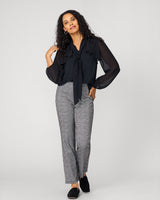 Romantic Bow Tie Neck Top