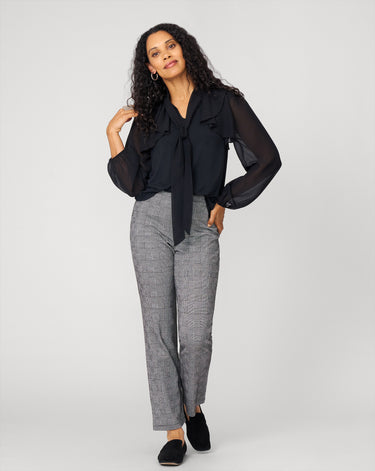 Romantic Bow Tie Neck Top