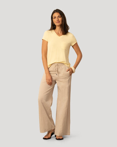 V neck Patch Pocket Tee