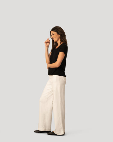 V neck Patch Pocket Tee