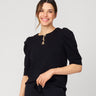 Puff Sleeve Bow Top