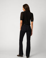 Tie Neck Top with Puff Sleeves