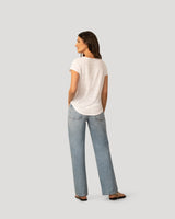 Braided Trim Crinkle Tee