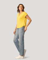 Braided Trim Crinkle Tee