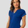 Smocked Shoulder Slub Tee