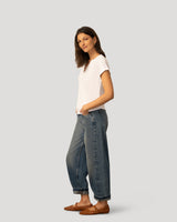 Smocked Shoulder Slub Tee
