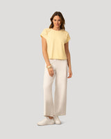 Scuba Cutout Drop Shoulder Top