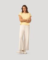 Scuba Cutout Drop Shoulder Top