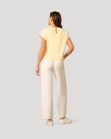 Scuba Cutout Drop Shoulder Top