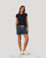 Printed Star Slub Tee