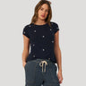 Printed Star Slub Tee