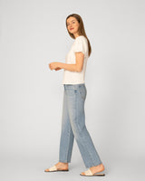 Puff Sleeve Mix Media Trim Top