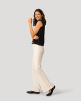 Mixed Media Ruffle Sleeve Top