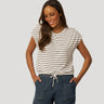 Fine Stripe Tie Bottom Top