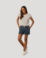Fine Stripe Tie Bottom Top