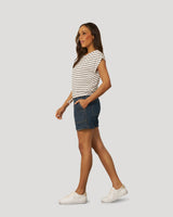 Fine Stripe Tie Bottom Top