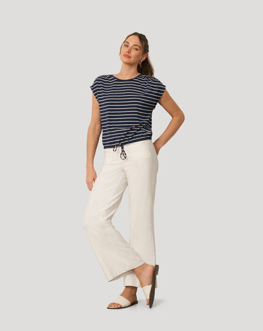 Fine Stripe Tie Bottom Top