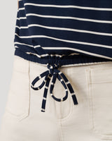 Fine Stripe Tie Bottom Top