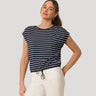 Fine Stripe Tie Bottom Top