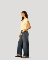 Split Neck Slub Terry Tee