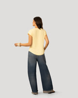 Split Neck Slub Terry Tee