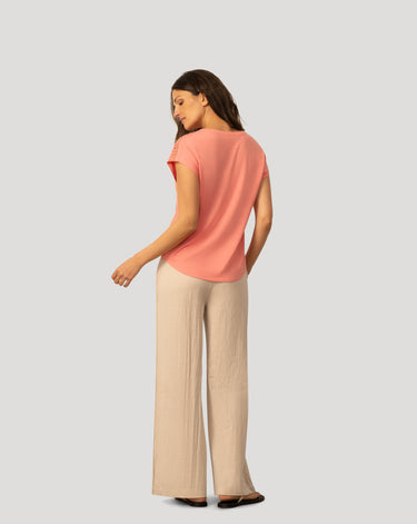 Split Neck Slub Terry Tee