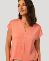 Split Neck Slub Terry Tee