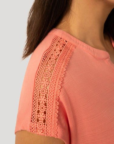 Split Neck Slub Terry Tee