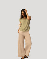 Split Neck Slub Terry Tee