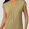 Split Neck Slub Terry Tee