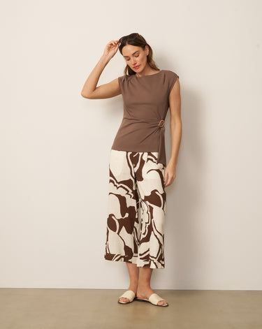 Scuba Belted Side Tie Top