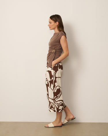Scuba Belted Side Tie Top