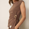 Scuba Belted Side Tie Top